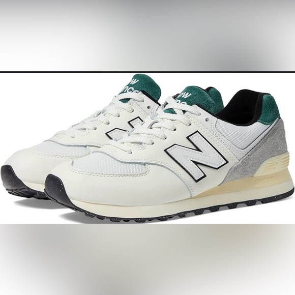 New Balance Other - 574 Green & White New Balance sneakers size 12
